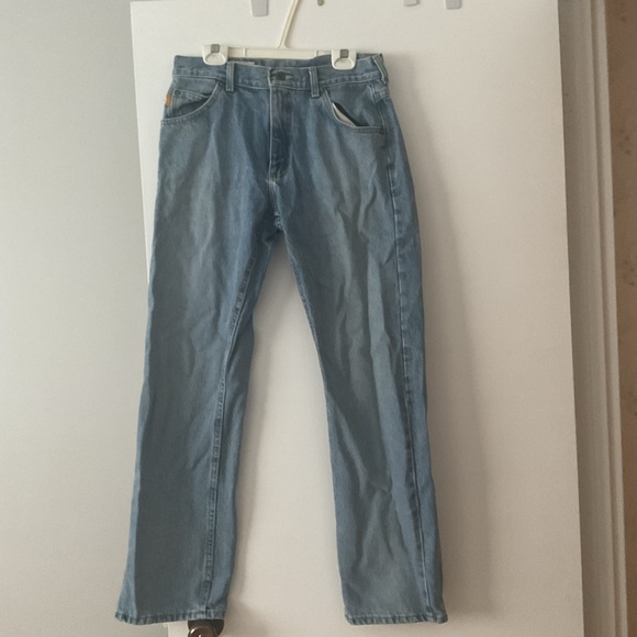 Lee dungarees authentic original straight leg vintage light wash jeans - Picture 1 of 7